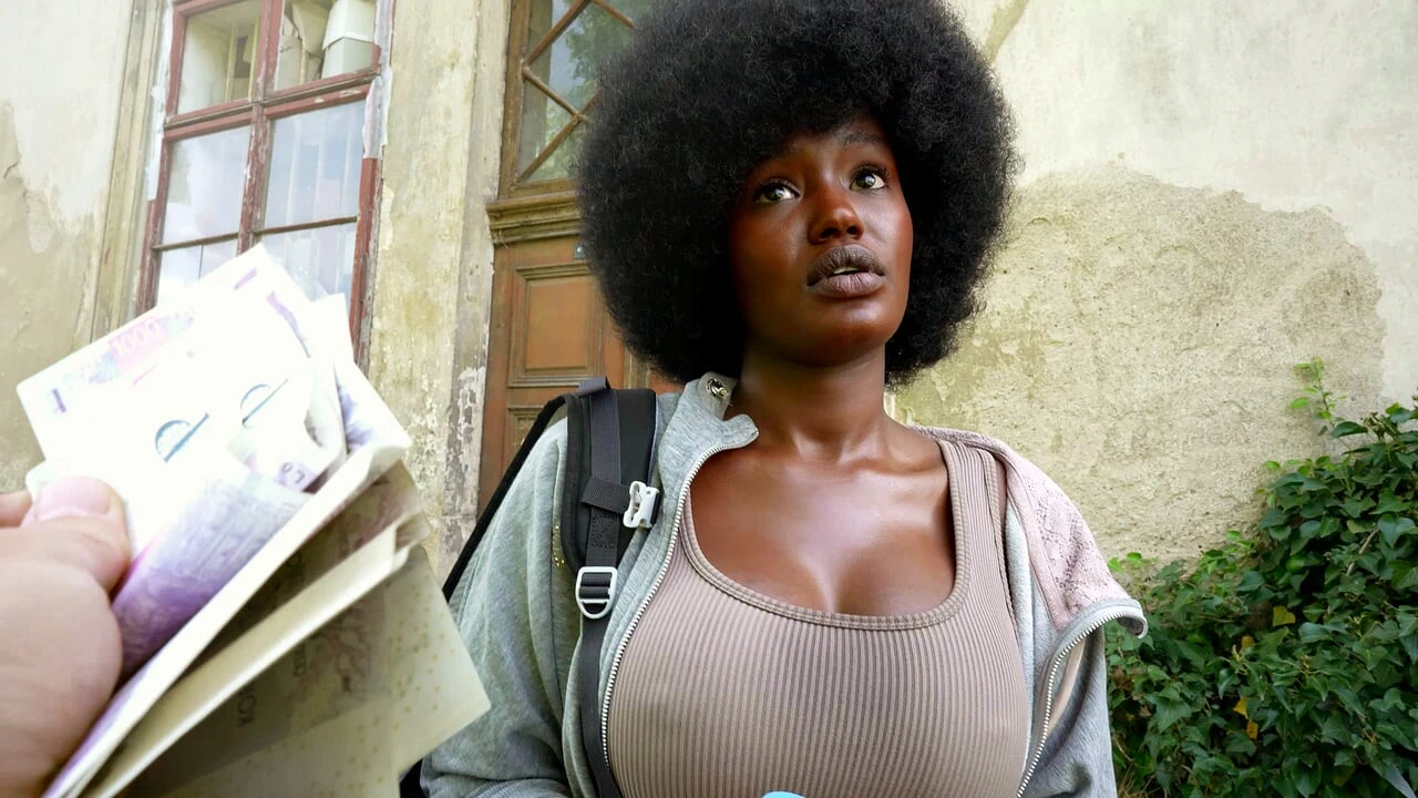 Czech Streets 152: Quick Encounter with Busty Black Beauty in HD