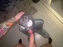 Spider Costume Seduction: A Captivating HD Reveal