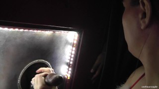 Intense Interracial Creampie at the Gloryhole – HD Adult Video