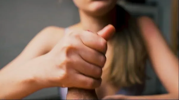 My girl masturbates me in close-up and I fill all her sweet hands and fingers with sperm. – Watch Online in HD