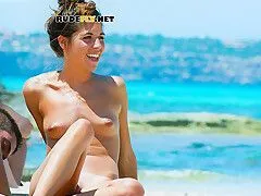 Playful Beach Girl Sunbathing in HD – Relaxing Nude Moments