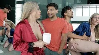 Steamy Encounter: Step-Sister and Step-Mom Dynamics