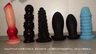 レビュー：Temuで購入したアナルディルド4本を試す