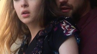 Public Stairwell Anniversary Celebration: A Romantic Encounter