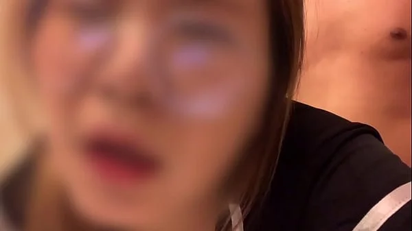 Cute Girl with Glasses Experiences Sensual Climax