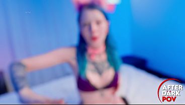 Coyemoo: German Alt-Model with Blue Hair in POV Adult Scene