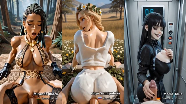 AI Generated Pornstars: Try Not To Cum Challenge 4K Compilation