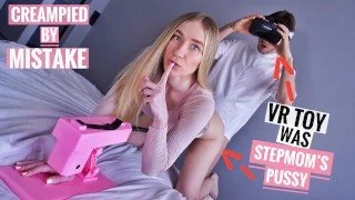 Stepmom Tempts with Raw Creampie Experience – VR POV Video